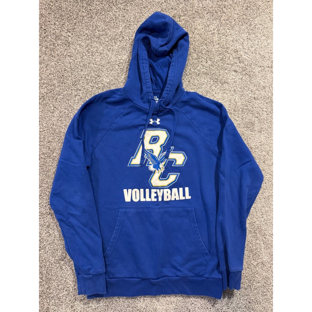 Under Armour Hoodie Mens Small Blue RC Volleyball Pullover Fleece Sweatshirt